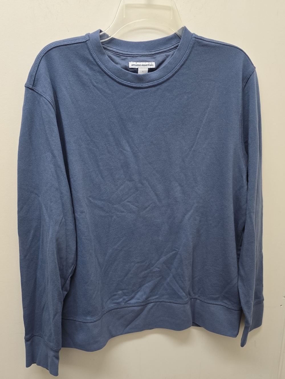 Amazon Essentials Crewneck Sweatshirt - Blue - Men Size L